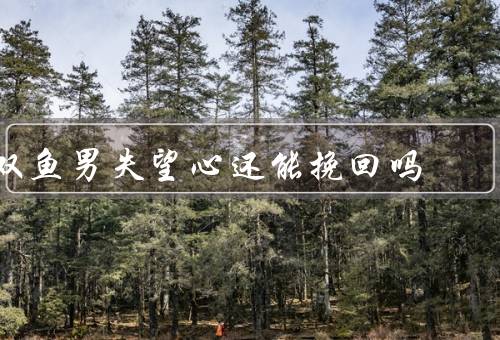 双鱼男失望心还能挽回吗