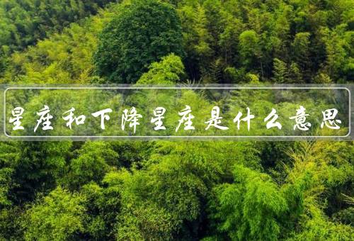 上升星座和下降星座是什么意思，上升星座／下降星座／总结