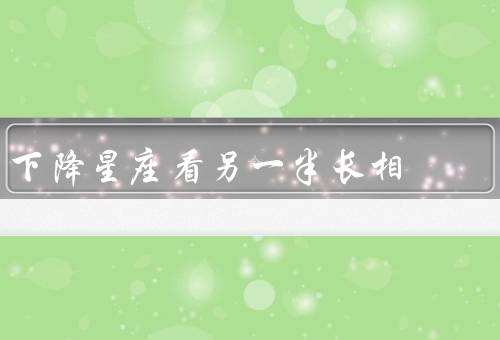 下降星座看另一半长相，相貌特征、气质特点、性格特征