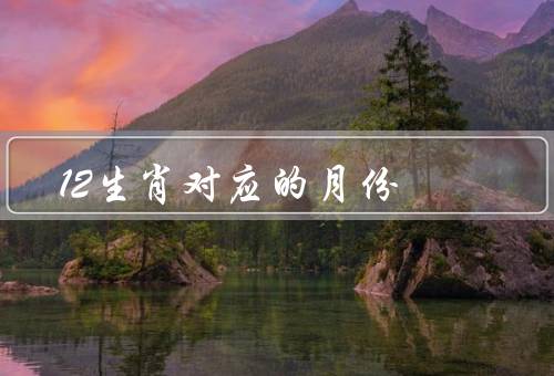 12生肖对应的月份，鼠／牛／虎