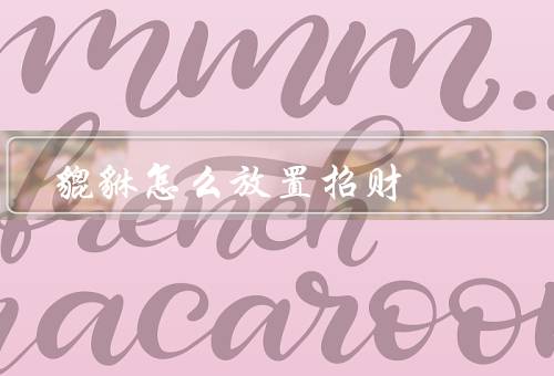 貔貅怎么放置招财（放置位置／方式／注意事项）