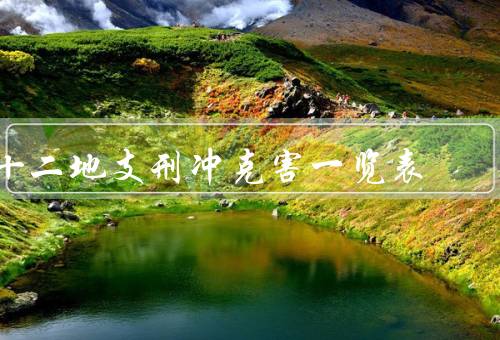 十二地支刑冲克害一览表，子（鼠）刑冲克害一览