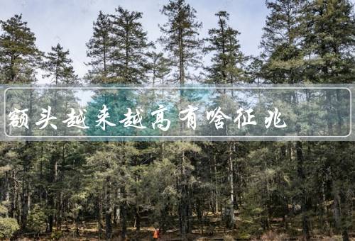 额头越来越高有啥征兆，额头发际线后退／头发稀疏／面部皮肤松弛