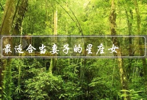最适合当妻子的星座女，巨蟹座／天秤座／摩羯座