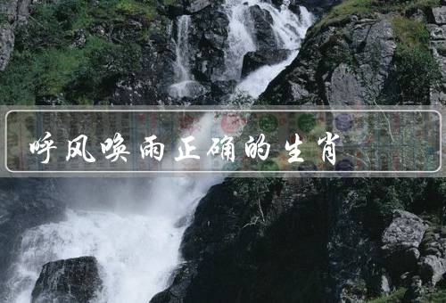 呼风唤雨正确的生肖，属龙的人／属蛇的人／属鼠的人