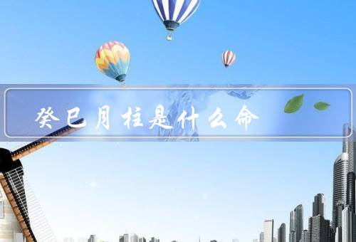 癸巳月柱是什么命，聪明且善于思考／温和和善解人意