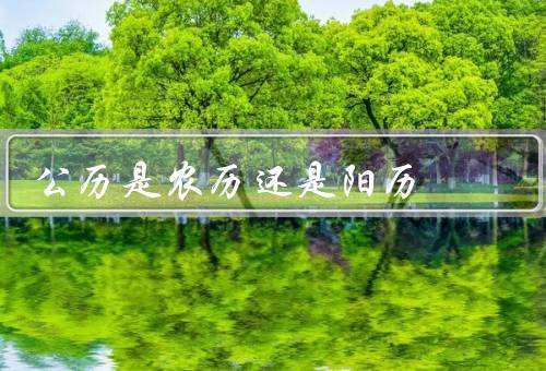 公历是农历还是阳历（起源／农历特点／全球应用）