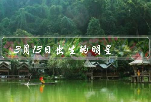 3月13日出生的明星（王力宏／朱茵／沙溢）
