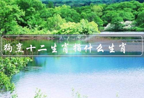 兔死狗烹十二生肖指什么生肖（起源／意义／应用）
