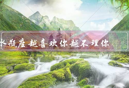 水瓶座越喜欢你越不理你，感情独立、追求新鲜感、思考问题的方式