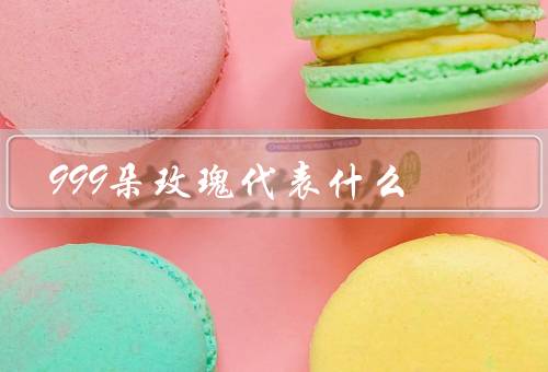 999朵玫瑰代表什么，浓浓的爱意／无尽的情感／永恒的爱