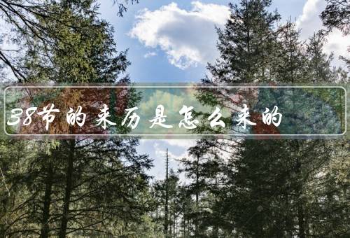 38节的来历是怎么来的（起源传说、习俗、意义）