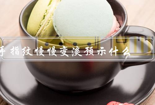 手指纹慢慢变淡预示什么（血液循环不畅／营养摄入不足）