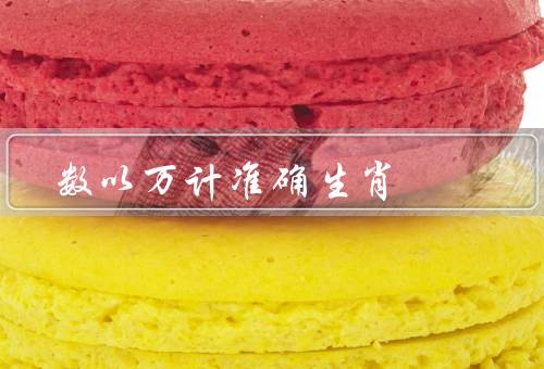 数以万计准确生肖，诞生／应用／未来发展