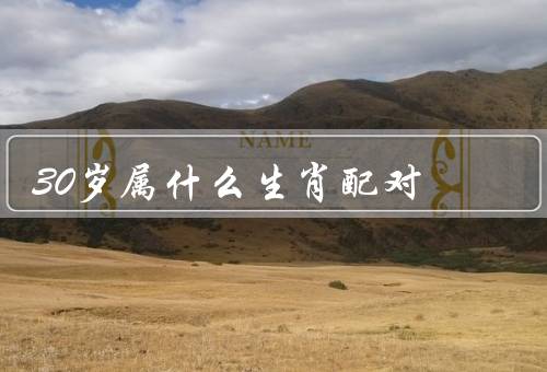 30岁属什么生肖配对（基本原则、性格特点、幸福指数）