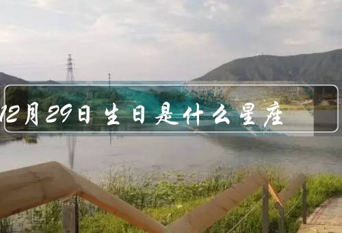 12月29日生日是什么星座，特点、爱情与人际关系、事业和财运