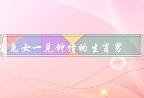 属兔女一见钟情的生肖男（初次相遇、相似的兴趣爱好、共同的价值观）