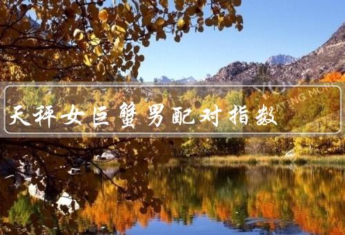 天秤女巨蟹男配对指数，吸引／包容／共同创造美好未来