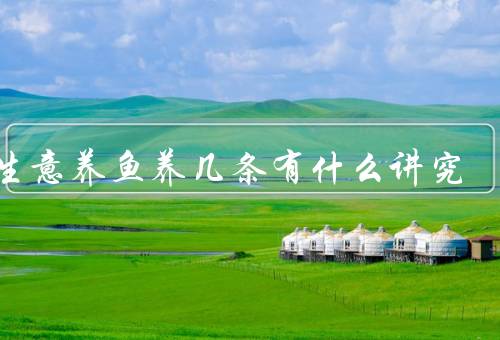 做生意养鱼养几条有什么讲究，养鱼数量要适中／鱼种的选择