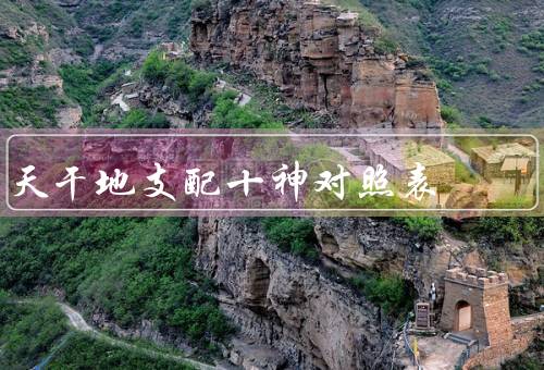 天干地支配十神对照表（五行与十神、命盘解读、人际关系解读）