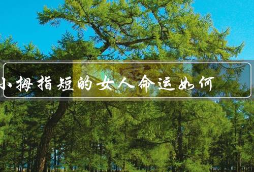 小拇指短的女人命运如何