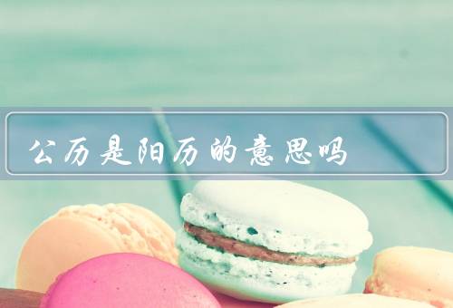 公历是阳历的意思吗，定义／阳历的定义／与阳历的关系